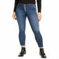 Calça jeans skinny feminina Vigoss Jeans Marley com botões expostos, azul, tamanho 31