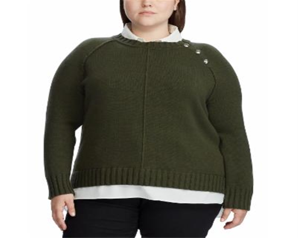 Suéter Ralph Lauren Plus Prince Feminino Cinza Tamanho -3X