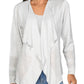 Cardigan assimétrico feminino Alfani, branco, tamanho XX-G