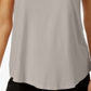 JM Collection Regata feminina com decote redondo, marrom, tamanho pequeno