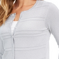 Cardigan feminino texturizado de lurex Charter Club, cinza, tamanho extrapequeno