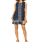 Vestido tubinho estampado sem mangas estilo &amp; co feminino azul tamanho pequeno pequeno