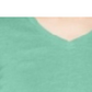 Camiseta feminina de manga curta e decote em V estilo &amp; co, verde, tamanho pequeno, extragrande