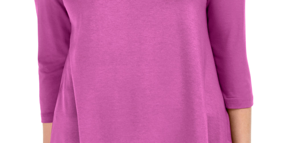 JM Collection Blusa feminina com ombros descobertos, rosa, tamanho médio