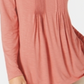 Blusa feminina de manga comprida estilo &amp; co, rosa, tamanho extragrande