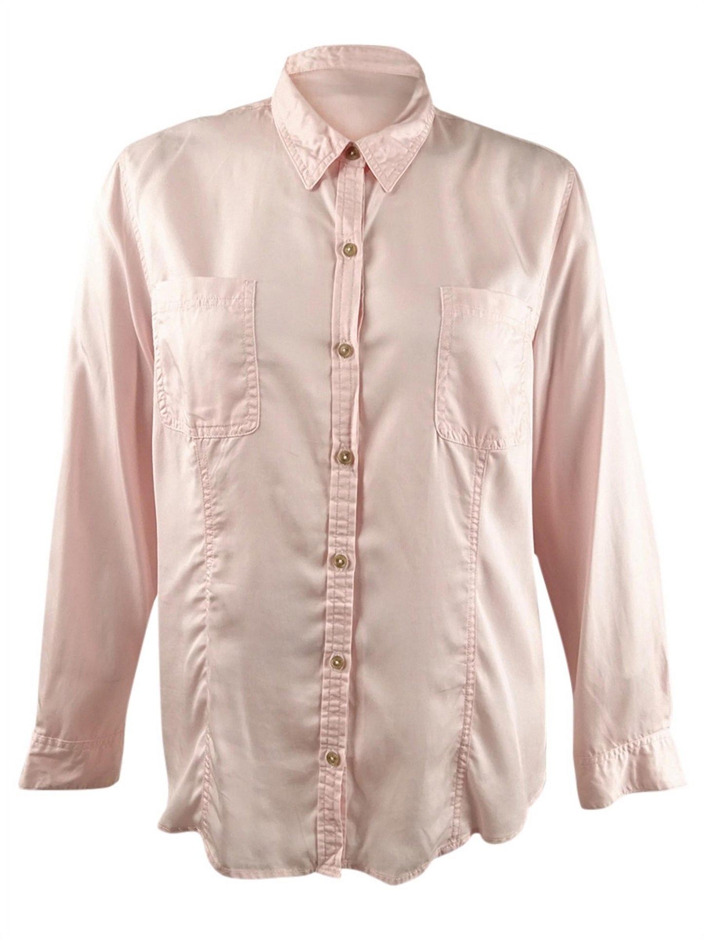 Camisa feminina Charter Club de tencel lisa, rosa, tamanho XX-G
