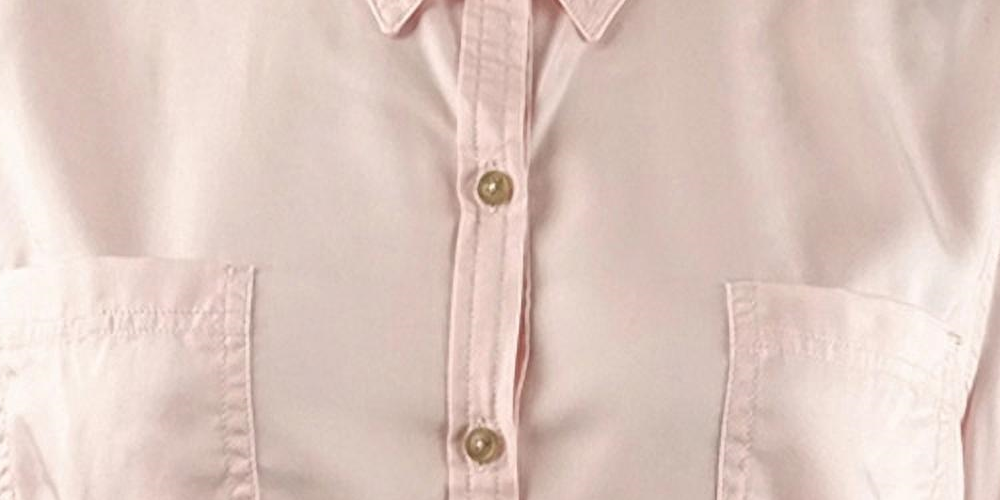 Camisa feminina Charter Club de tencel lisa, rosa, tamanho XX-G