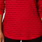Karen Scott Suéter Texturizado Feminino Vermelho Tamanho Grande