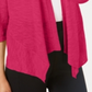 Cardigan feminino Alfani de linho com frente aberta, rosa, tamanho pequeno GG