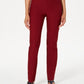 Calça feminina Chelsea Tummy Control Skinny Leg Tornozelo Charter Club Vermelha Tamanho 4