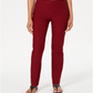 Calça feminina Chelsea Tummy Control Skinny Leg Tornozelo Charter Club Vermelha Tamanho 4