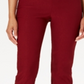 Calça feminina Chelsea Tummy Control Skinny Leg Tornozelo Charter Club Vermelha Tamanho 4