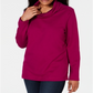 Karen Scott Sport Top Feminino Gola Redonda Roxo Tamanho Médio