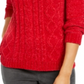 Karen Scott Suéter Feminino de Tricô em Chenille Vermelho Tamanho XS