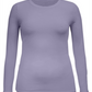 Blusa feminina de manga comprida Style &amp; Co, roxa, tamanho grande