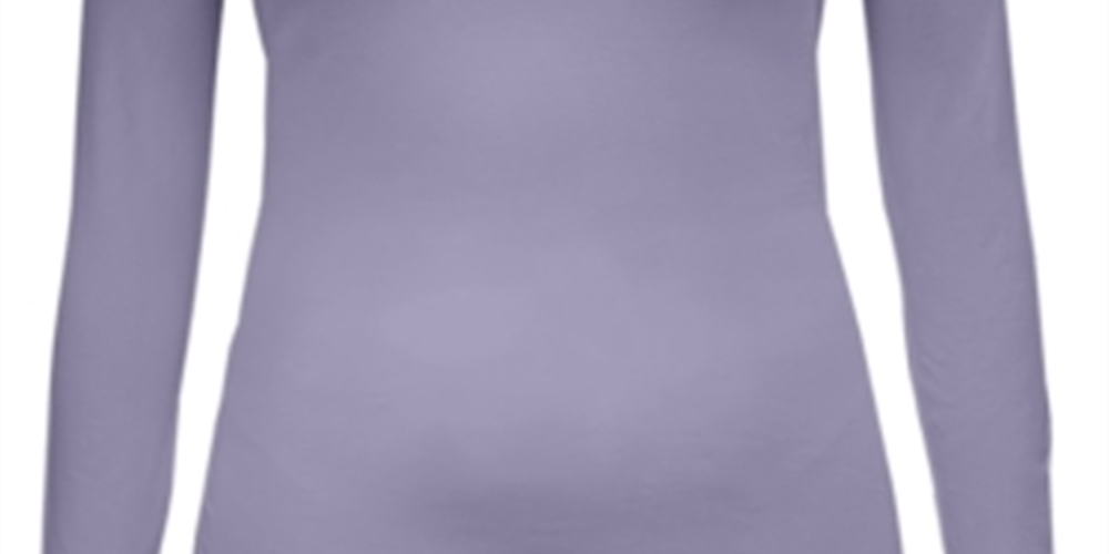 Blusa feminina de manga comprida Style &amp; Co, roxa, tamanho grande