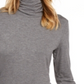 Blusa feminina de gola alta Maison Jules, cinza, tamanho pequeno