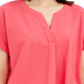 Blusa feminina Alfani com botões nas costas, rosa, tamanho pequeno, médio