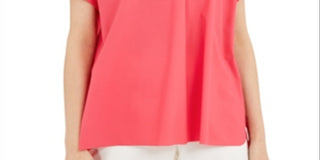Blusa feminina Alfani com botões nas costas, rosa, tamanho pequeno, médio