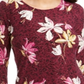 Blusa feminina estampada em jacquard, preta, tamanho pequeno, P/M