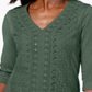 JM Collection Top Feminino com Renda e Contraste Verde Tamanho XS