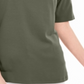 Blusa feminina Karen Scott de algodão com mangas recortadas, verde, tamanho pequeno