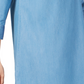 Vestido-camisa feminino Karen Scott de algodão e cambraia, azul, tamanho pequeno
