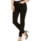 Calça jeans skinny feminina INC International Concepts Essentials com estampa de zebra, preta, tamanho 0