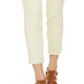 Calça jeans skinny feminina estilo &amp; co, lavagem clara, amarela, tamanho 4