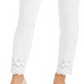 Calça jeans feminina Charter Club com ilhós, branca, tamanho 10