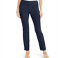 Calça feminina reta Cambridge Charter Club, azul, tamanho 8