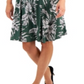 Vestido feminino JM Collection Tropic Palapa com detalhes verde, tamanho pequeno