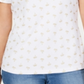 Karen Scott Blusa Feminina Estampada Sparkle Palms Branca Tamanho Pequeno G