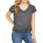 Blusa feminina estilo burnout preta tamanho pequeno