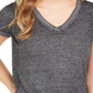 Blusa feminina estilo burnout preta tamanho pequeno