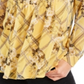 Top feminino com estampa e decote dividido Charter Club, amarelo, tamanho XX-G