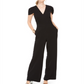 Macacão feminino Vince Camuto com pernas largas, preto, tamanho 12