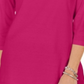 Karen Scott Top Feminino de Algodão com Tachas e Gola Dividida Rosa Tamanho XS