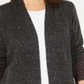 Karen Scott Cardigan Feminino Frente Aberta com Acabamento Contrastado Merlot Tamanho XS