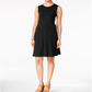 Vestido rodado sem mangas feminino Style &amp; Co, preto, tamanho pequeno
