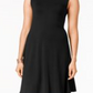 Vestido rodado sem mangas feminino Style &amp; Co, preto, tamanho pequeno
