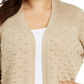 Cardigan Calvin Klein Plus Popcorn Feminino Marrom Tamanho 3X