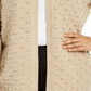 Cardigan Calvin Klein Plus Popcorn Feminino Marrom Tamanho 3X
