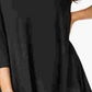 Blusa túnica feminina Alfani de malha alta e baixa, preta, tamanho XX-G
