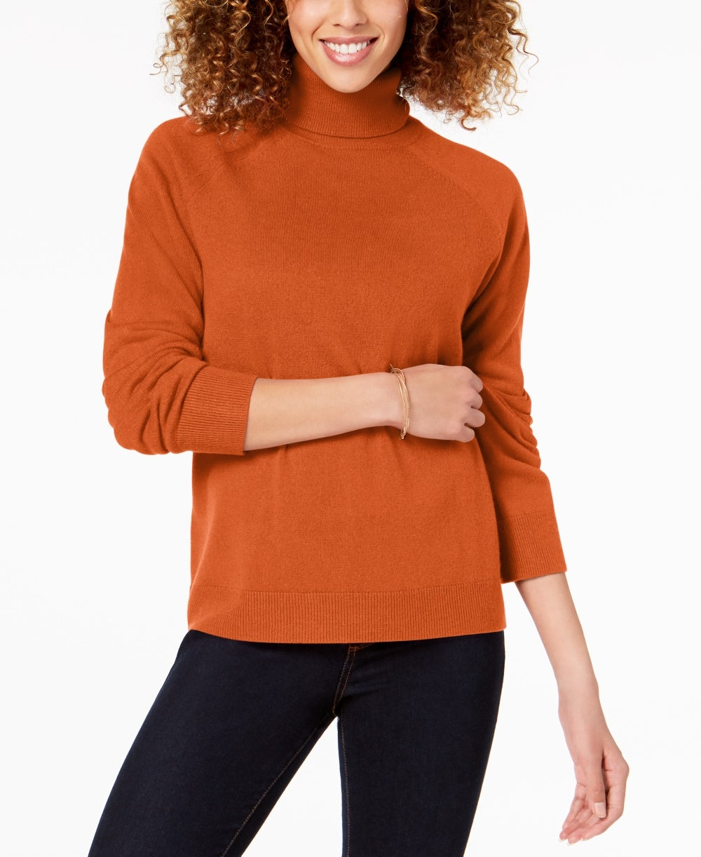 Karen Scott Suéter Feminino Gola Alta Vermelho Tamanho Médio