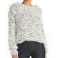 Suéter curto super felpudo feminino Rachel Roy, branco, tamanho médio