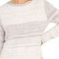 Suéter Feminino em Chenille Tingido com Estampa Espacial, Branco, Tamanho PXL