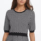 Vestido suéter DKNY Windowpane feminino cinza tamanho X-Large