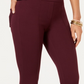 Calça skinny de malha SeaPonte feminina Style &amp; Co, roxa, tamanho PM