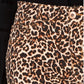 Calça jeans skinny feminina com estampa de leopardo da INC International Concepts, tamanho 10, laranja, pequena